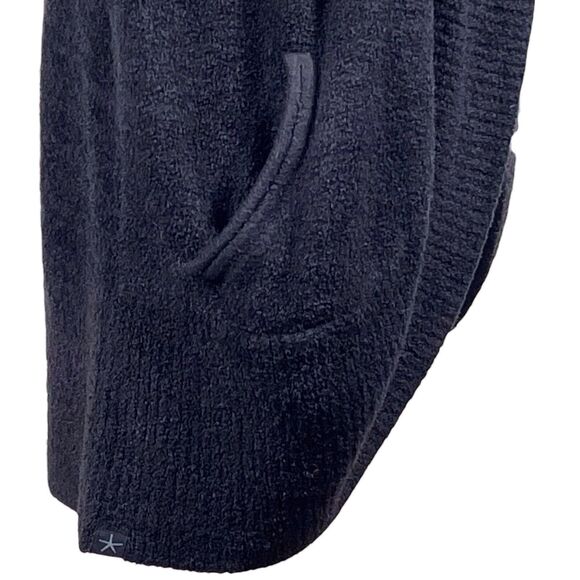 Barefoot Dreams CozyChic Lite Circle Cardigan Size Medium Black 423 - Picture 10 of 16